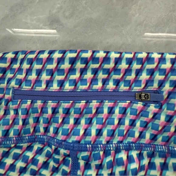 Women’s Athleta Vivid Sonar Ombre Capri Workout Athletic Leggings Size Medium - Picture 8 of 16